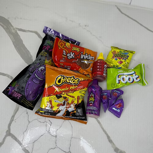 Grape Pickle Kit w/ Hot Cheetos